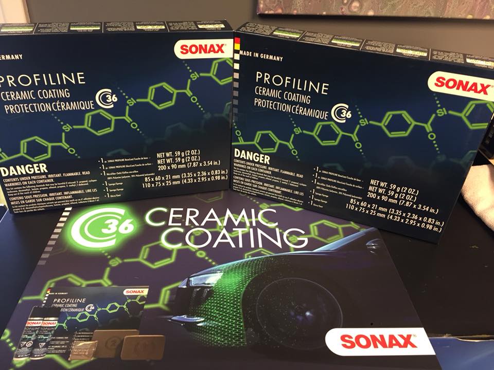 Sonax ceramic coating products used at Sault Customs